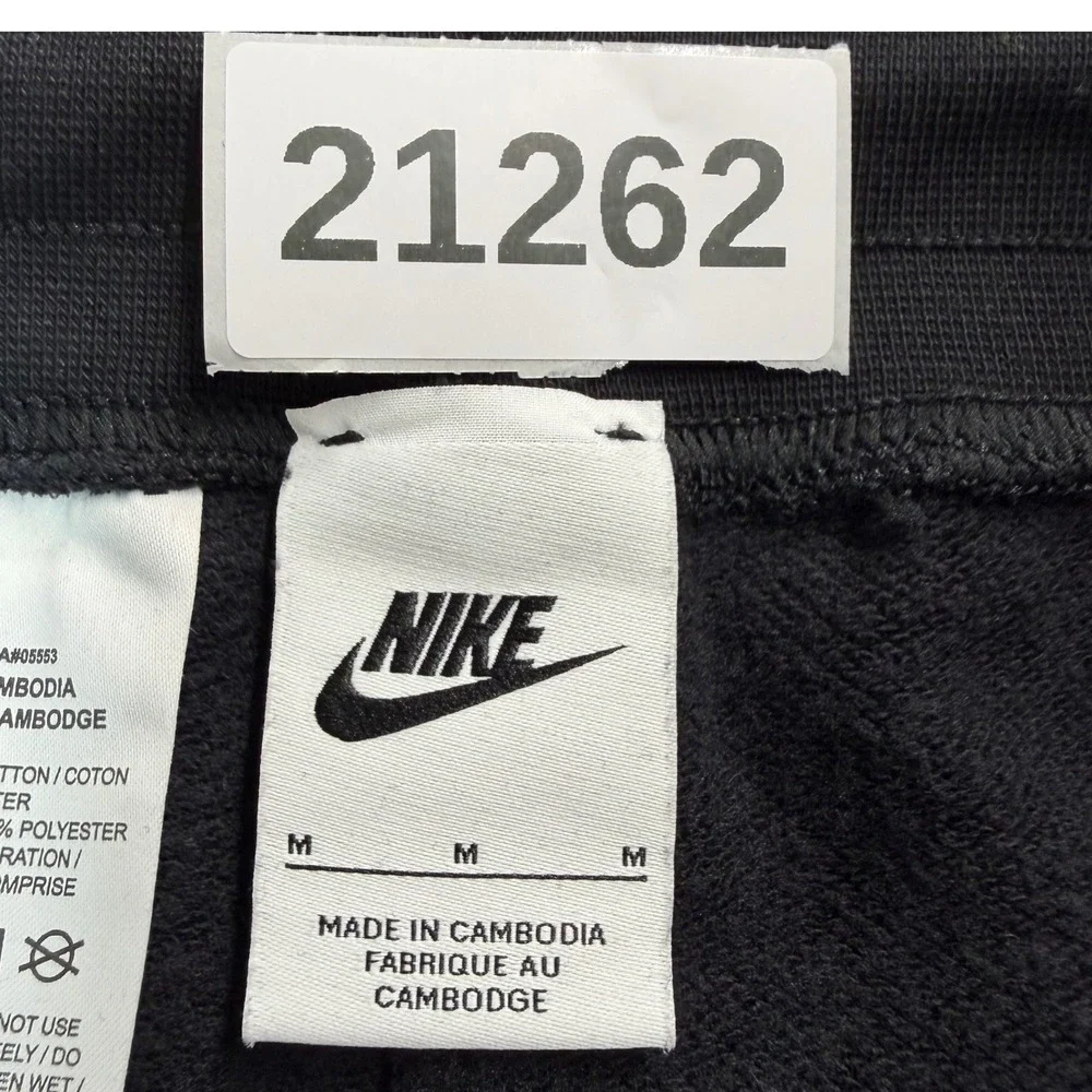 Nike Joggers Womens Medium 30X28 Black Fleece Sportswear Icon Clash Mesh Pants